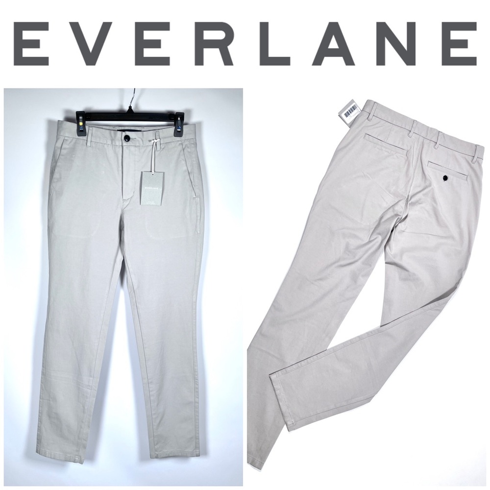 EVERLANE performance cino stone color trousers pant 31x32